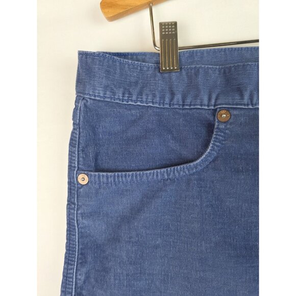 GAP Women's Shorts Size 16 Blue Corduroy Cut Off Short - Picture 2 of 9